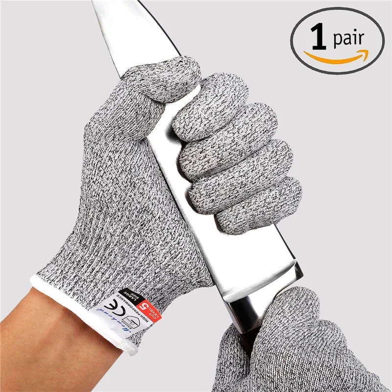 1 пара анти порезов перчатки безопасности устойчивые к порезам Stab устойчивая
