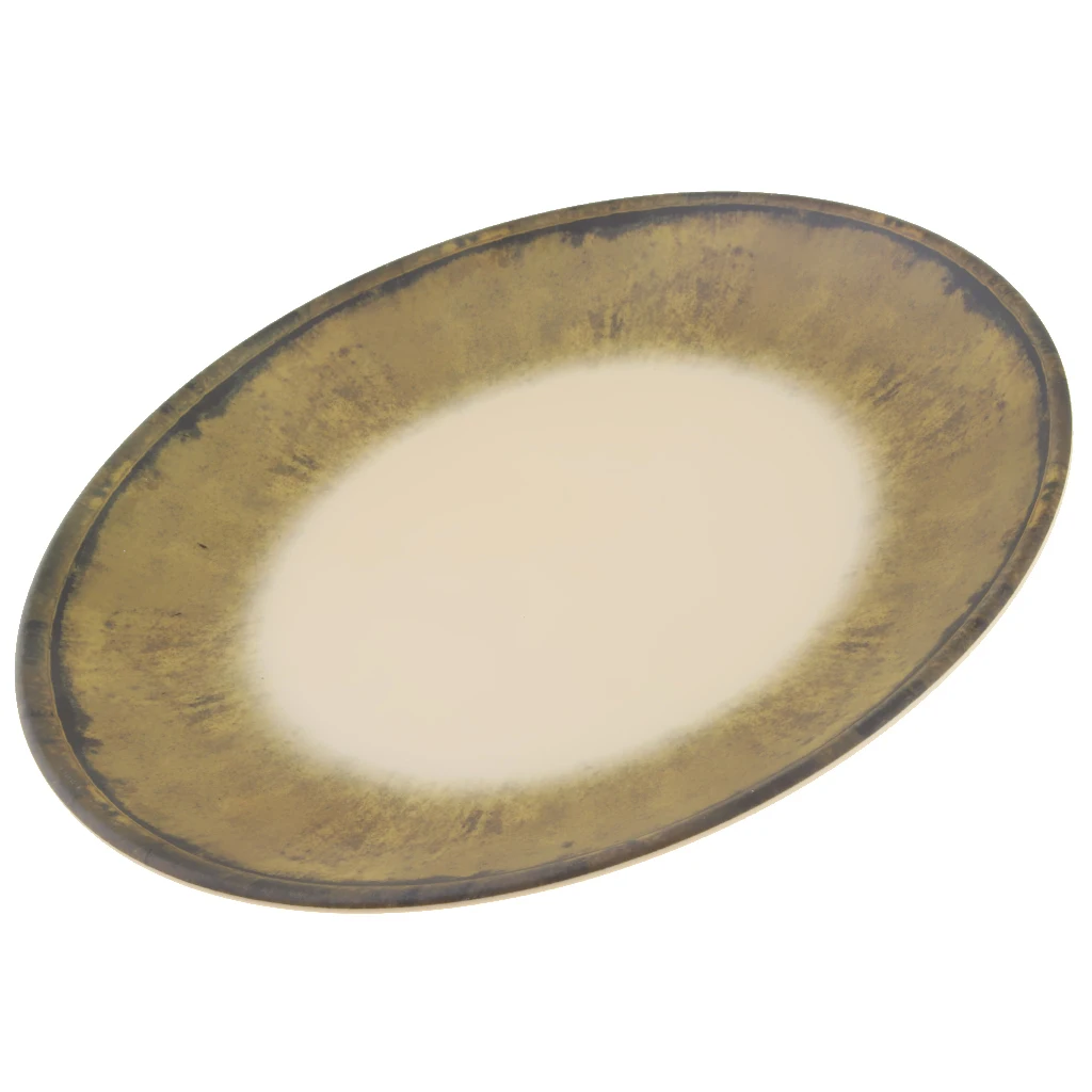 Melamine Dinner Plates Unbreakable And Reusable Plastic Try Round Plate Dish Round Serving Tray Reusable Tea Trays