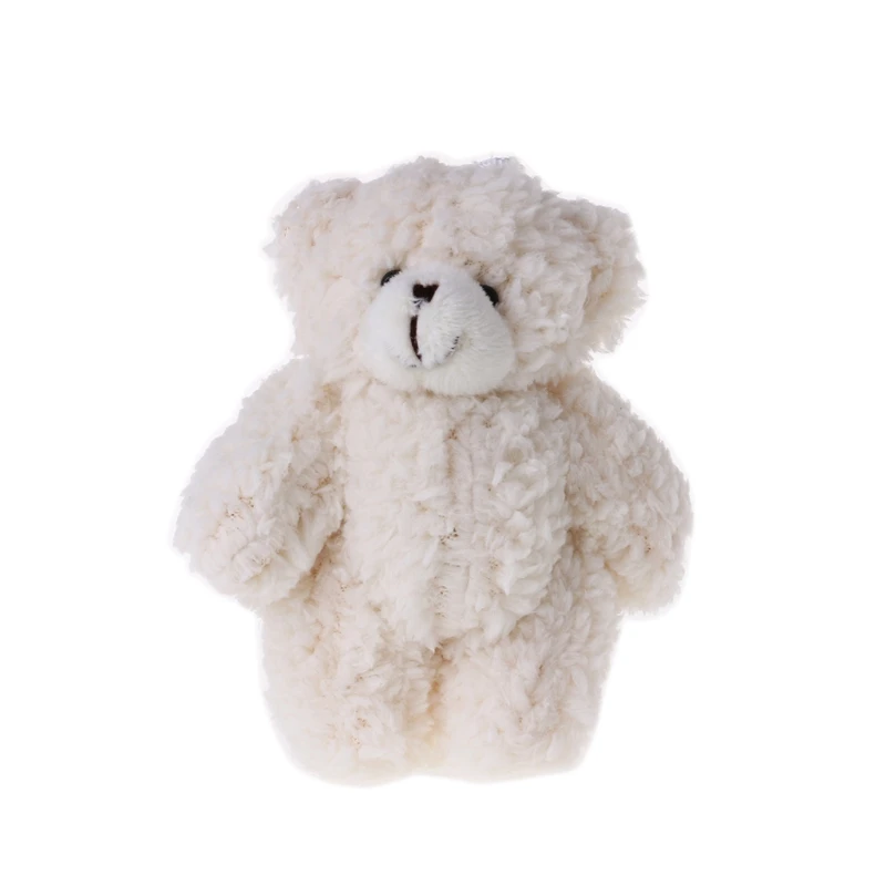 Новые мини-чучело медведя плюшевые игрушки белый клейкий медведи животных игрушка-брелок