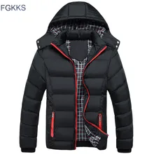 FGKKS 2017 Männer Winterjacke Warme Männliche Mäntel Mode Dicke Thermische Männer Parkas Casual Männer Markenkleidung