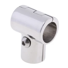 316 нержавеющая сталь лодка морской поручень 90 градусов т/тройник фитинг рельс разъем Сплит для 1 дюймов 25 мм трубки