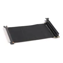 Placa de vídeo flexível pci express, PCI-e3.0 16x, extensor de cabo, adaptador de placa de vídeo de alta velocidade, conector tipo l
