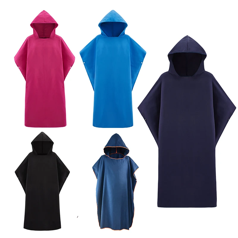

Beach Towel microfiber bathrobe Poncho Hooded washrag multicolor Absorbent Quick drying Easy for Changing Cloth brand