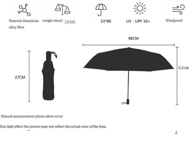 Анти-УФ женский подарок модный дорожный зонт от солнца и дождя женские зонты девушки Женский солнцезащитный крем масляной живописи XYTQ-17