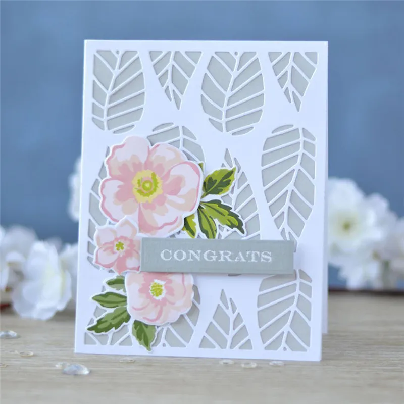

GJCrafts Clear Stamps and Dies Sets for Card Making Photo Paper Craft Card Flowers Letter Thank You Greeting Cutting Die Cut