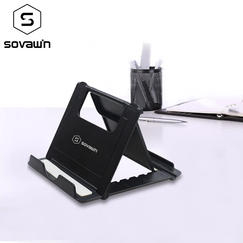 

Sovawin Desk Phone Holder for iPhone Universal Stands Foldable Phone Holder for Samsung Galaxy S8 Tablet Mobile Phone Holder