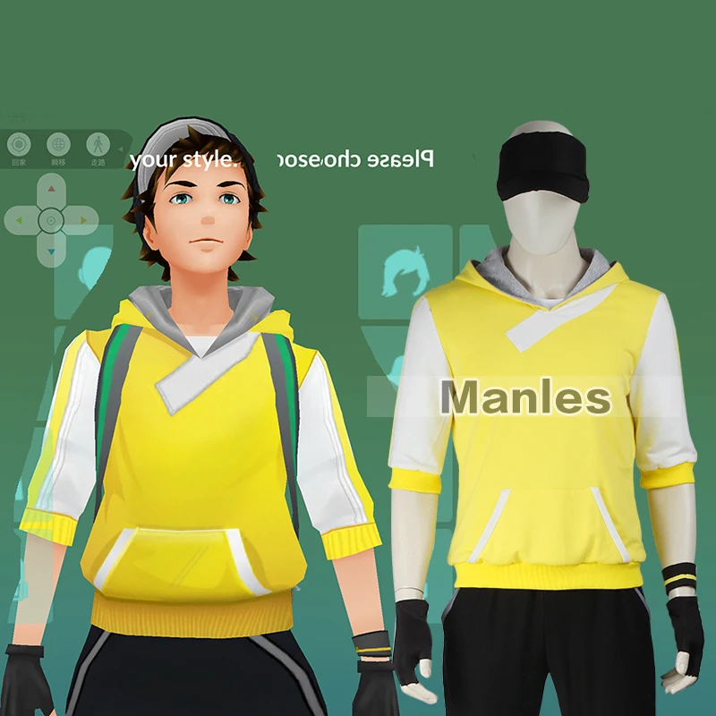 Anime Pokemon Go Costume Pocket Monster Trainer Yellow Hoodie Blazer Men Team Suit Halloween Male Game Adult Costume Customize Anime Pokemon Go Costume Pocket Monster Trainer Yellow Hoodie Blazer Men Team Suit Halloween Male Game Adult Costume Customize