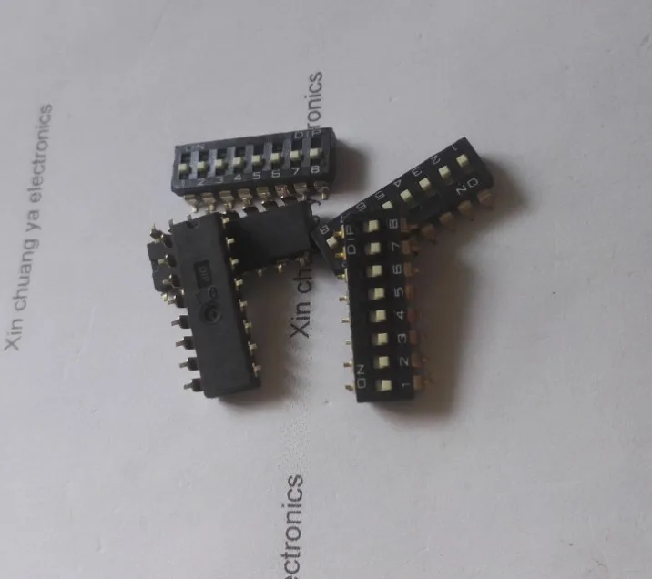 

SMD 2P 4 8pin bits 2.54mm DIP switch / toggle switch / digital switch Gold plated