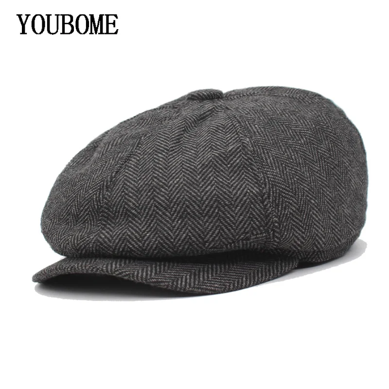 

YOUBOME Fashion Brand Men Octagonal Hats For Men Women Beret Gorras Planas Snapback Caps Male Casquette Octagonal Newsboy Cap