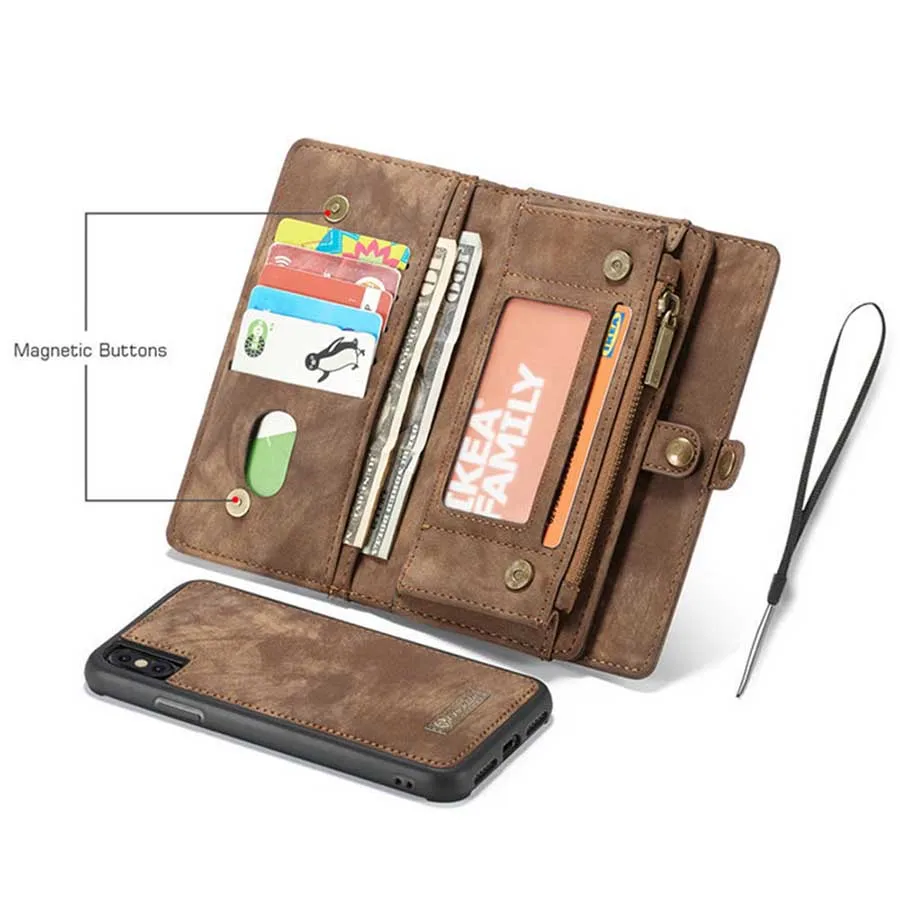 Leather Wallet Case for Samsung Galaxy S10 S10e 2-in-1 Detachable Phone Cover Card Wallet Flip Case for Samsung S10 Plus S10lite (20)
