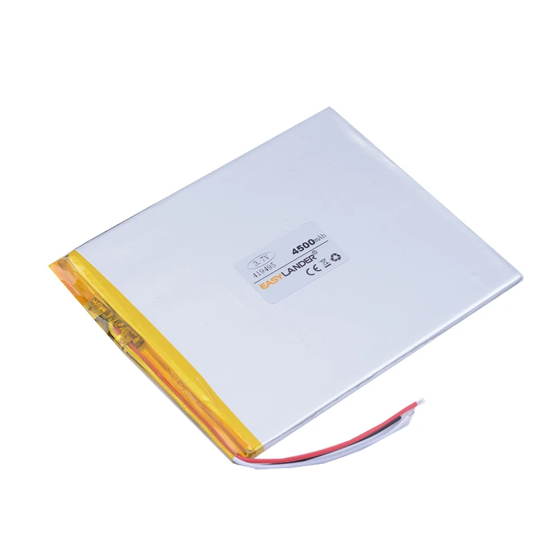 

3.7v lithium ion rechargeable battery 3-wire 419495 4500MAH For Tablet Pc DIY Power mobile Power bank PAD DVD