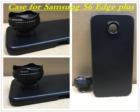 Apexel объектив 18 мм HD широкоугольный оптический Pro объектив камеры мобильного телефона комплект 0.6X для samsung galaxy s8 plus S7 S6 и телефона 18 мм - Цвет: for galaxy S6edge pl