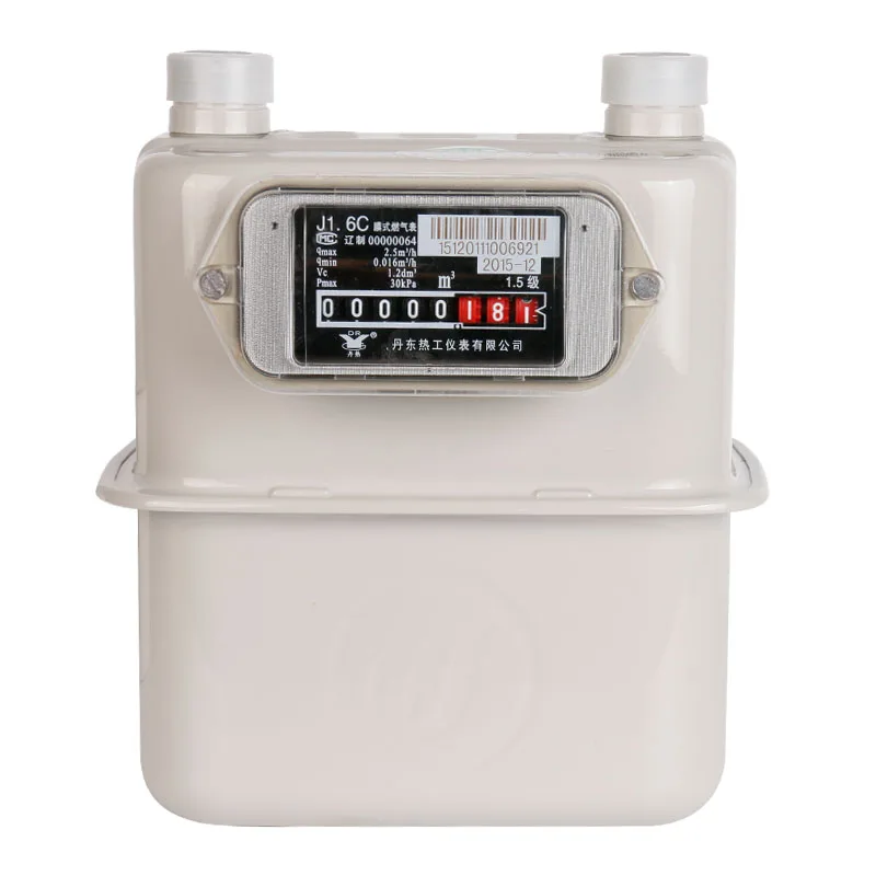 

High Sensitivity Prepaid Aluminum Casing For Right Input Diaphragm Smart Gas Meter  J1.6C Natural Gas And Coalgas