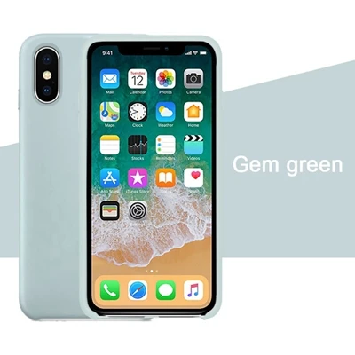 Силиконовый чехол IMIDO для iPhone 6/6 S/5/SE7/8 Plus X/Xs/XR/Xs/Max официальный силиконовый чехол для телефона в розничной упаковке - Цвет: Gem Green