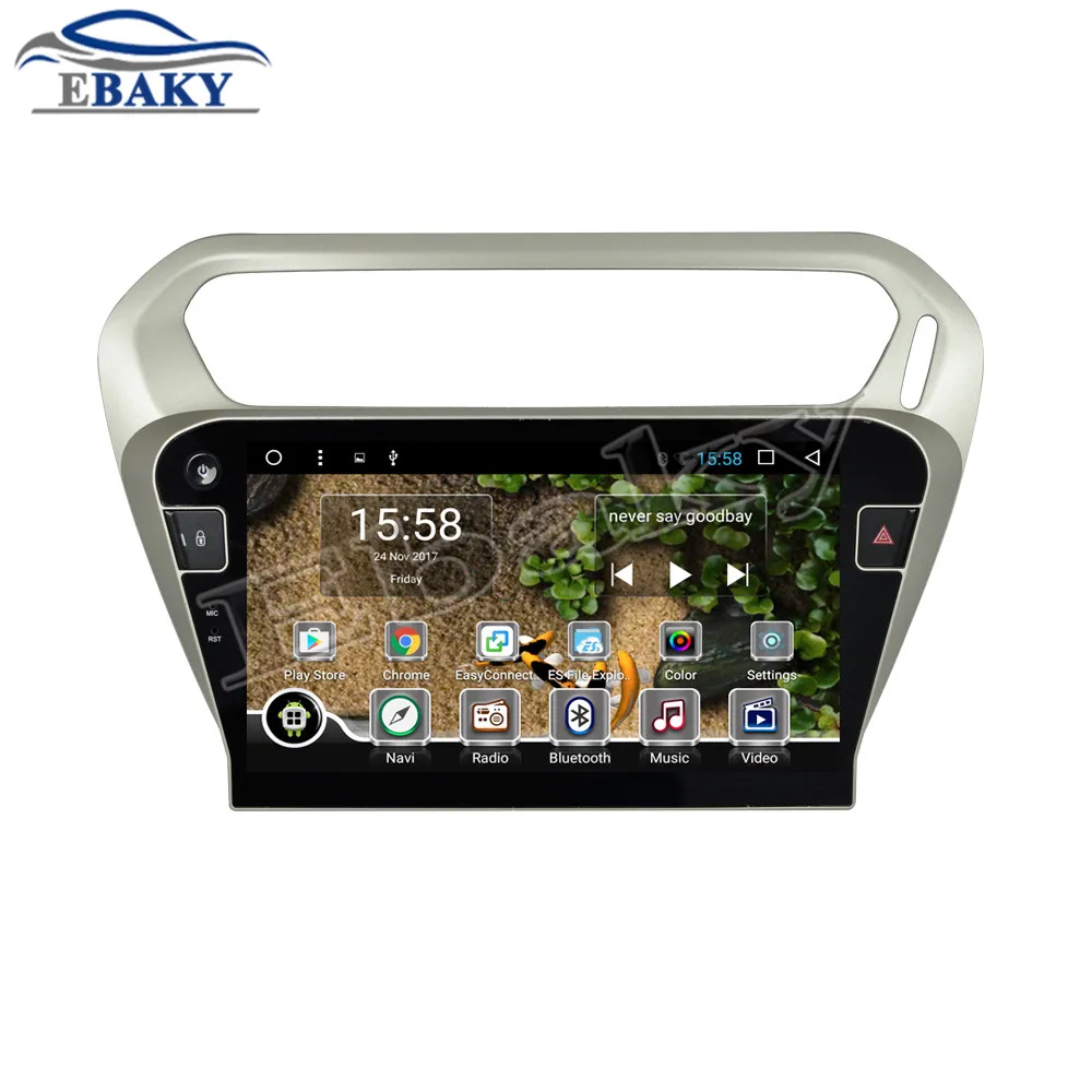 Best NaviTopia 9inch 1GB/2GB RAM Quad Core/Octa Core Android 7.1/8.1 Car DVD Radio for Peugeot 301 2014- with GPS/wifi/maps 1