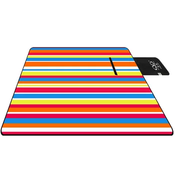 

200*200cm Outdoor Camping Mat Thick Picnic Journey Travle Party 3 Layer Waterproof BBQ Beach Park Kids Creeping Baby Crawl Pad