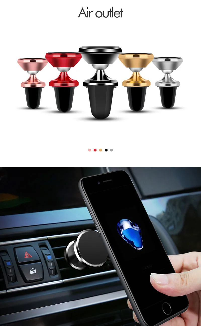 Leeioo Магнитная автомобильный держатель телефона для iPhone X samsung S9 магнит Автомобильный держатель для телефона в автомобиль мобильный телефон подставка держатель