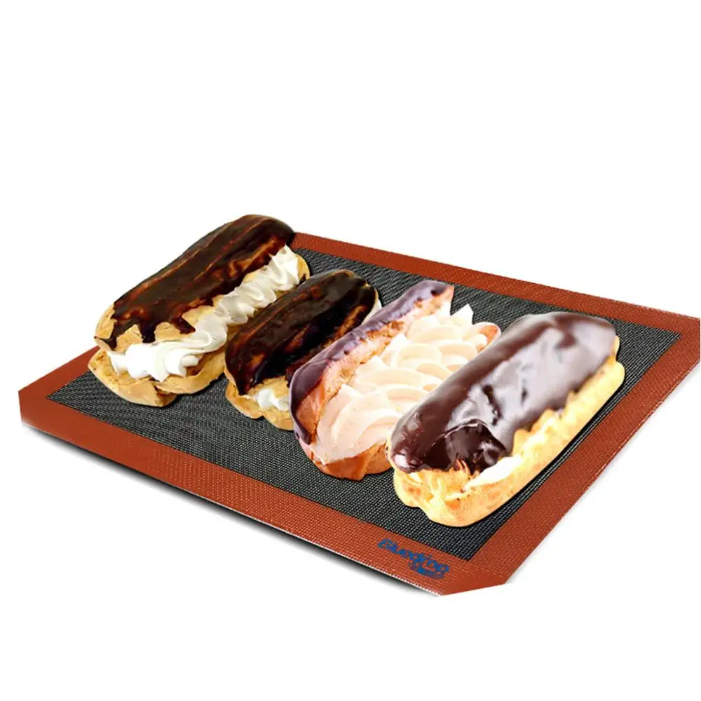 Bluedrop large size bread baking mat Eclair baking sheet cookies biscuits bakery mesh sheet silicone baking liners 37x57cm