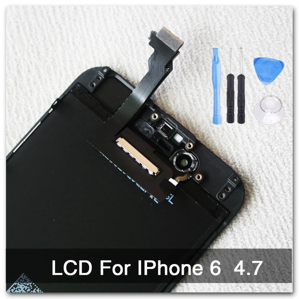 100% AAA quality Replacement For iphone 6 LCD 4.7 inch display + Screen Digitizer Assembly NO Dead PixelFor iphone 6 Screen