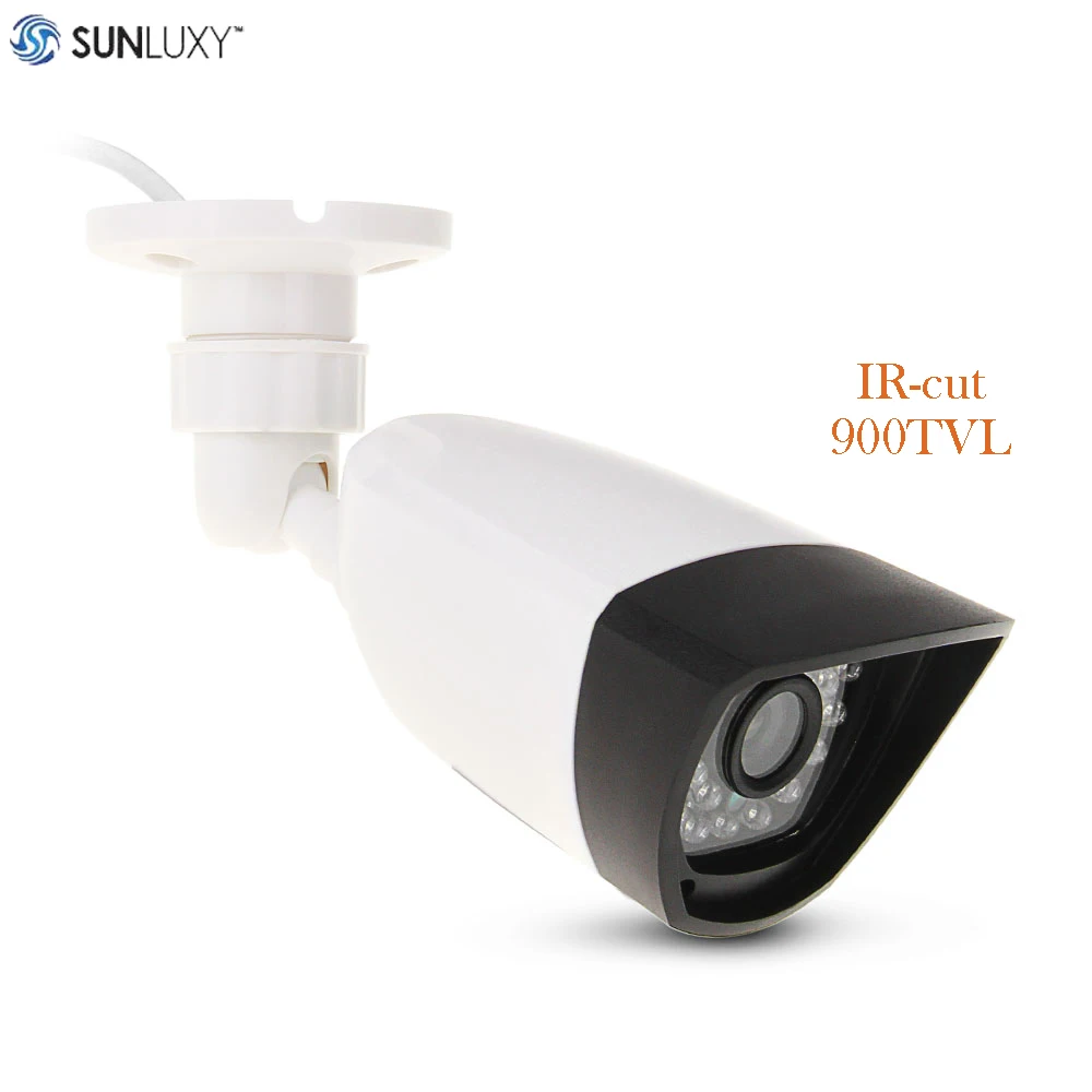 SUNLUXY CCTV Camera 900TVL 1 4 CMOS IR cut Night Vision Waterproof Video Camera Surveillance Bullet