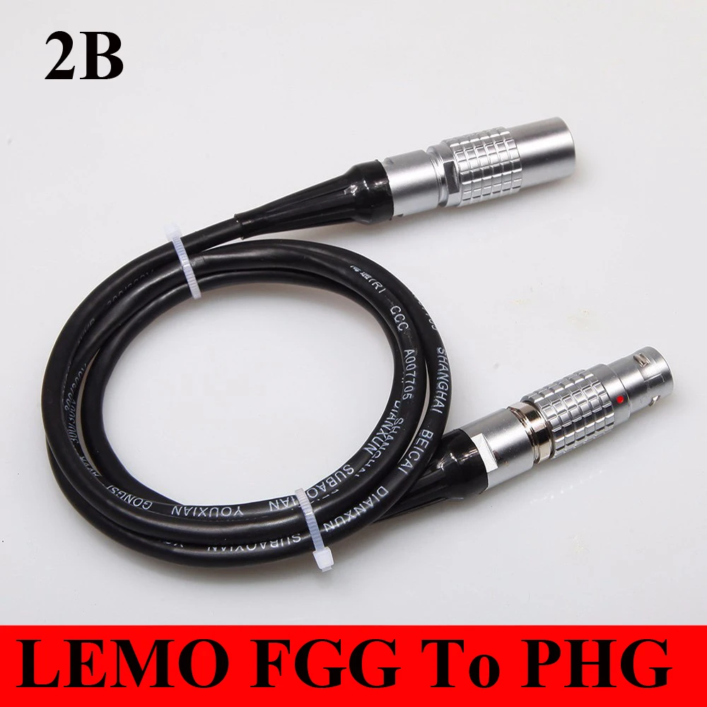 

LEMO Connector 2B FGG To PHG 2 3 4 5 6 7 8 10 12 14 16 18 19 Pin Male Plug FGG 2B to Female Socket PHG 2B Cable length; 1m