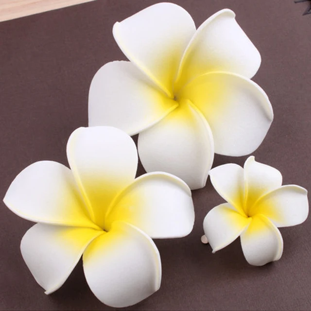 Plumeria Flower Hairpin Bohemian Frangipani Hair Clip Bridal Hair Pins
