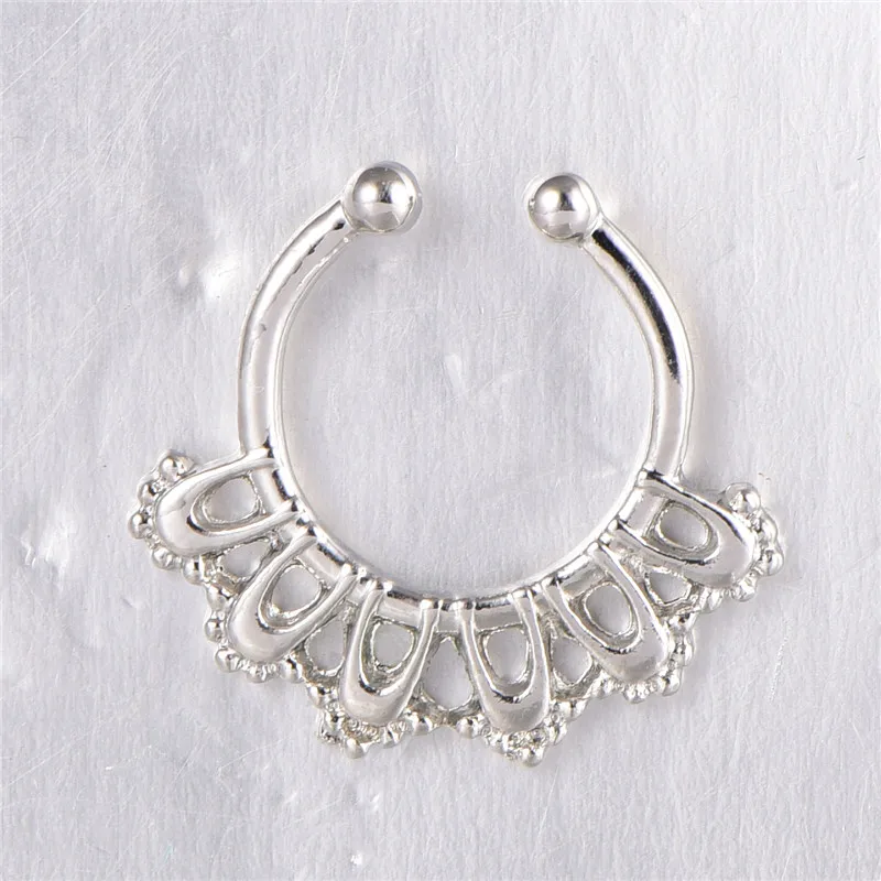Top sale fake nose ring jewelry fake septum Piercing