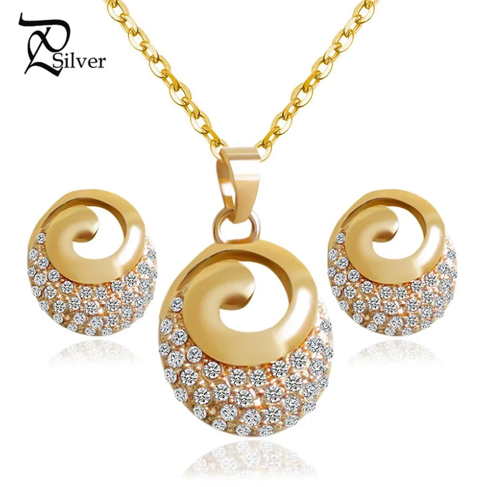 Fashion Jewelry Lady Bridal Crystal Earrings &amp Necklace Sets | Украшения и аксессуары