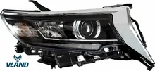 2019 Nuovo Disegno VLAND Accessori Per Auto di Fabbrica Per Land Cruiser Lampada frontale A LED per Prado Testa luce 2017 2018 2019 con DRL + Segnale