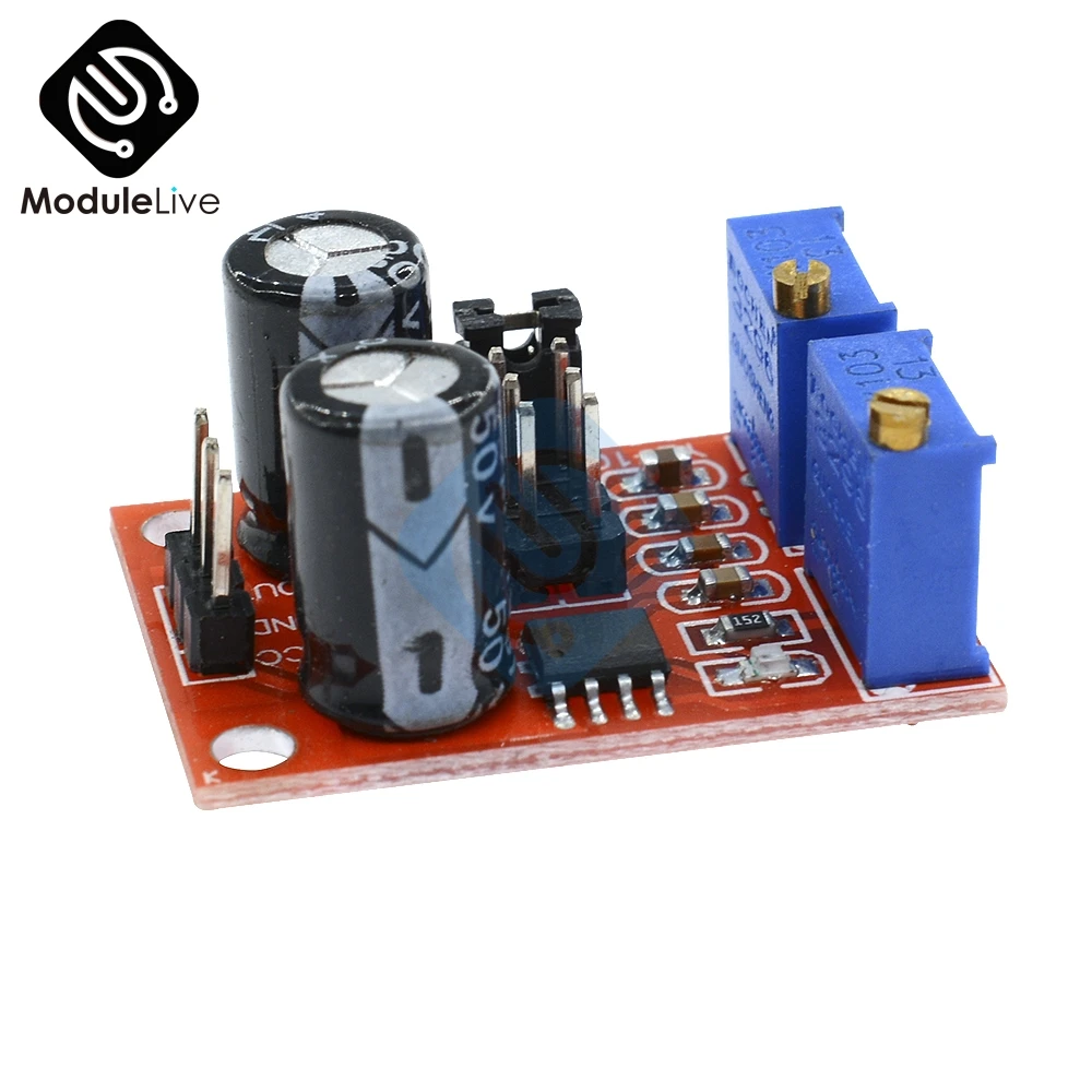 

10Pcs NE555 Pulse Generator Frequency Duty Cycle Adjustable Module Square/Rectangular Wave Motor Driver With LED Indicator 5V