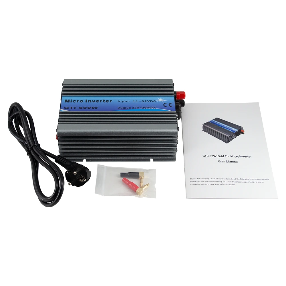 MPPT 600 W Na Grade Empate Inversor 18VDC PowMr (11 ~ 32VDC) para Ventilador de Refrigera&ccedil;&atilde;o 110VAC Ou 220VAC Inversores de Onda Senoidal Pura para Sistemas Solares