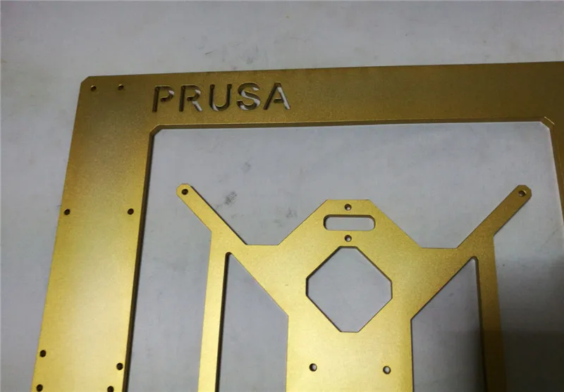 DIY Reprap Prusa i3 3d принтер Золотистый металлический каркас Reprap Mendel Prusa i3 рамка из алюминиевого сплава 6 мм Толщина