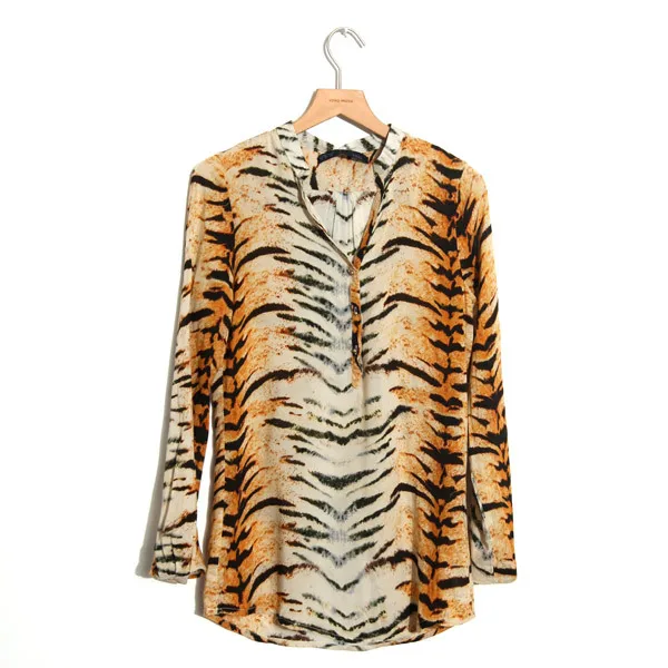 Fashion Women Clothes Tiger Stripes 