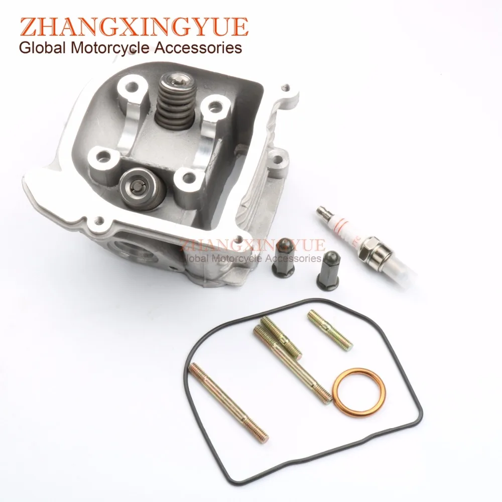 

39mm-52mm NON EGR Cylinder Head Kit & A7TC Spark Plug for Sashs 49er FY50QT-5 Bee 50 FY50QT-13 GY6 50cc 139QMB 4T