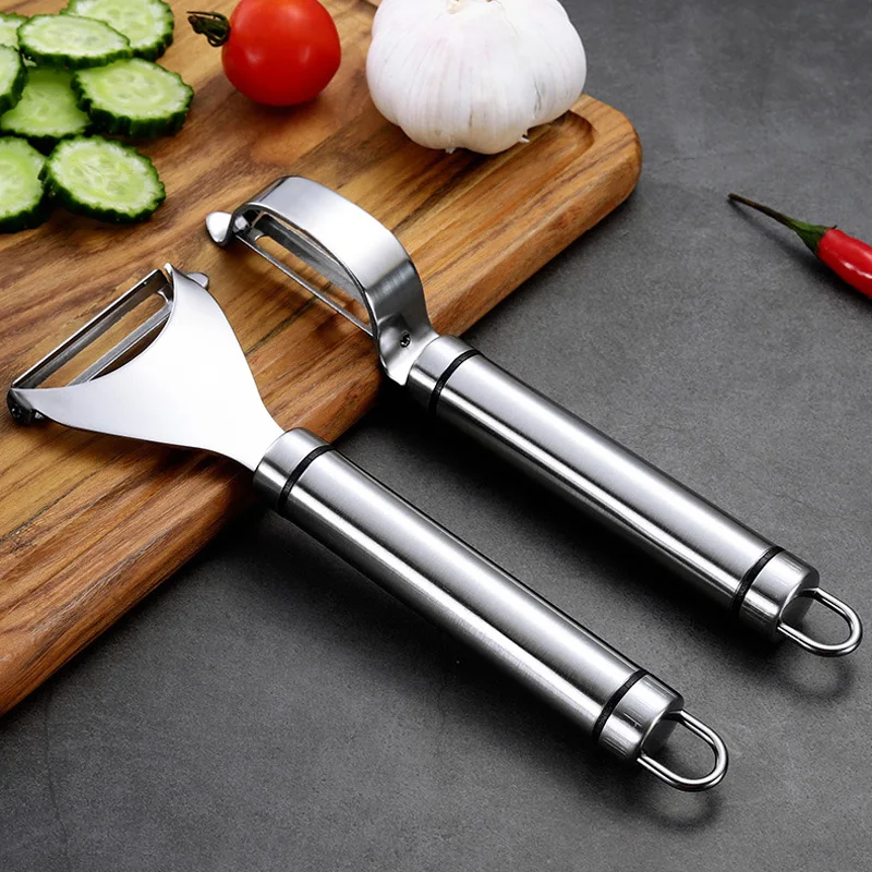 

2 Type Stainless Steel Fruit Potato Peeler Sharp Vegetable Tools Metal Carrot Peeler Zesters Slicer Kitchen Gadgets Cooking Tool