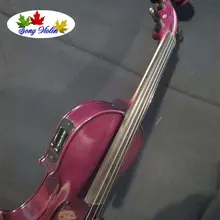 Отличные фиолетовые цвета электрическая и акустическая скрипка 4/4#8125