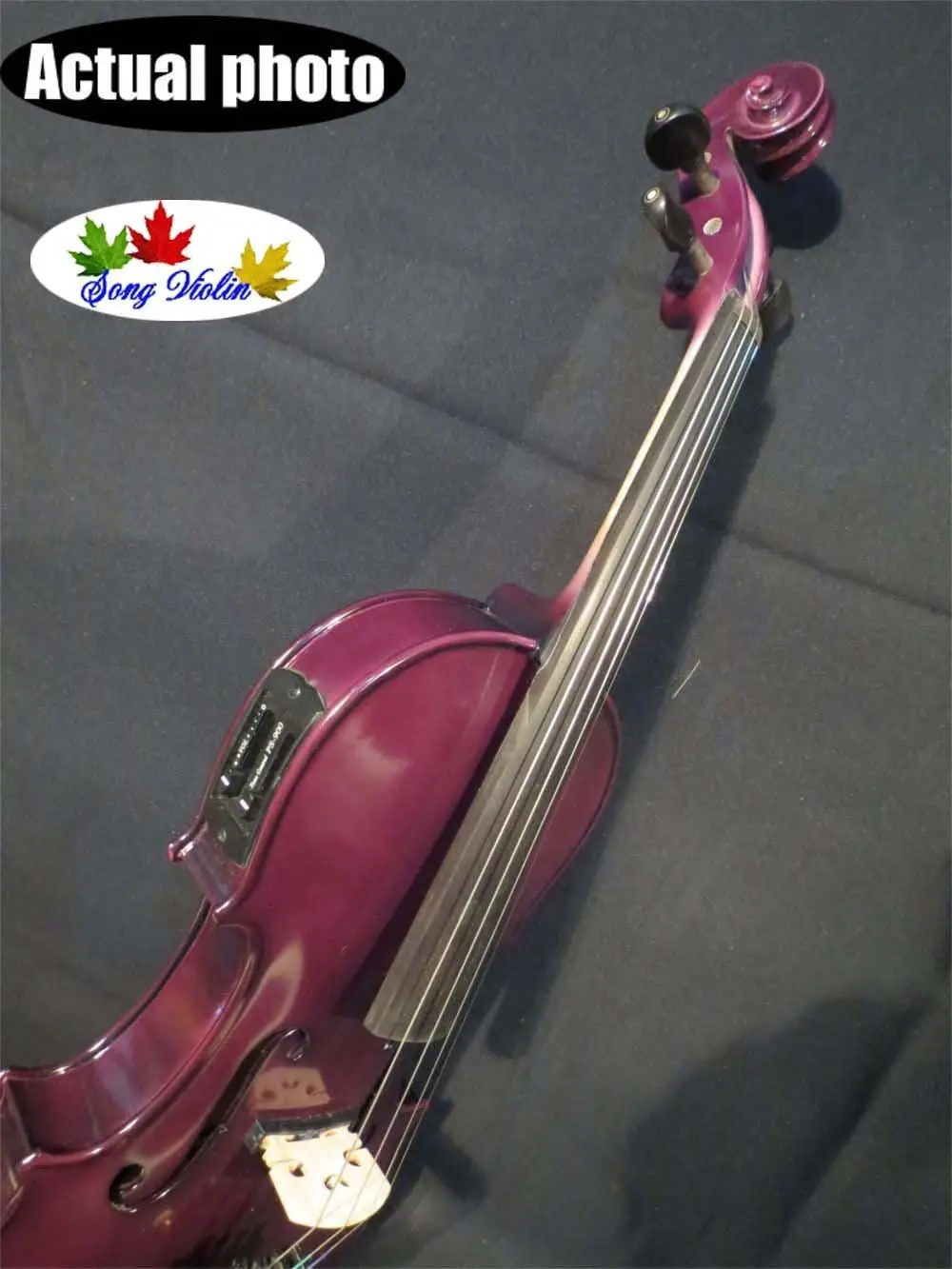 Excellent Purple colors electric & acoustic violin 4/4 8125in Violin