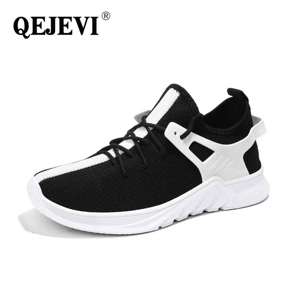 QEJEVI мужские кроссовки спортивные беговые кроссовки спортивные тренировочные мужские туфли резиновые беговые кроссовки белые и черные
