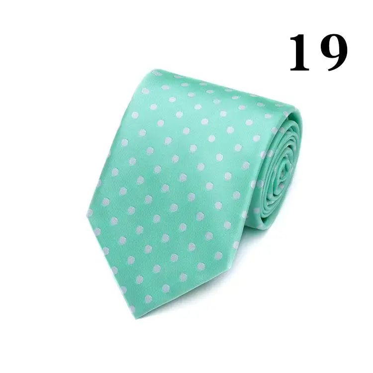 31 стиль, мужские галстуки, одноцветные, в полоску, с цветочным принтом, 8 см, жаккардовые Аксессуары для галстуков, повседневная одежда, галстуки, подарок на свадьбу - Цвет: 19