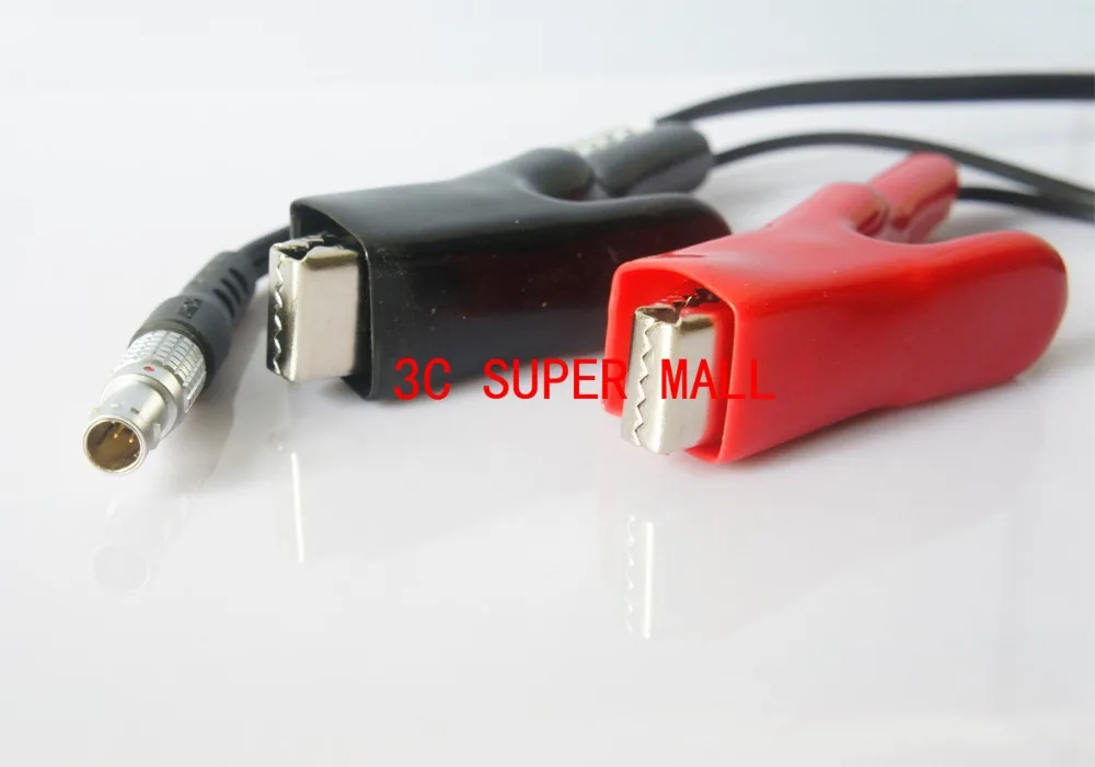 

Power Cable For Leica Total Station 5-pin 0B Wire To Alligator Clips