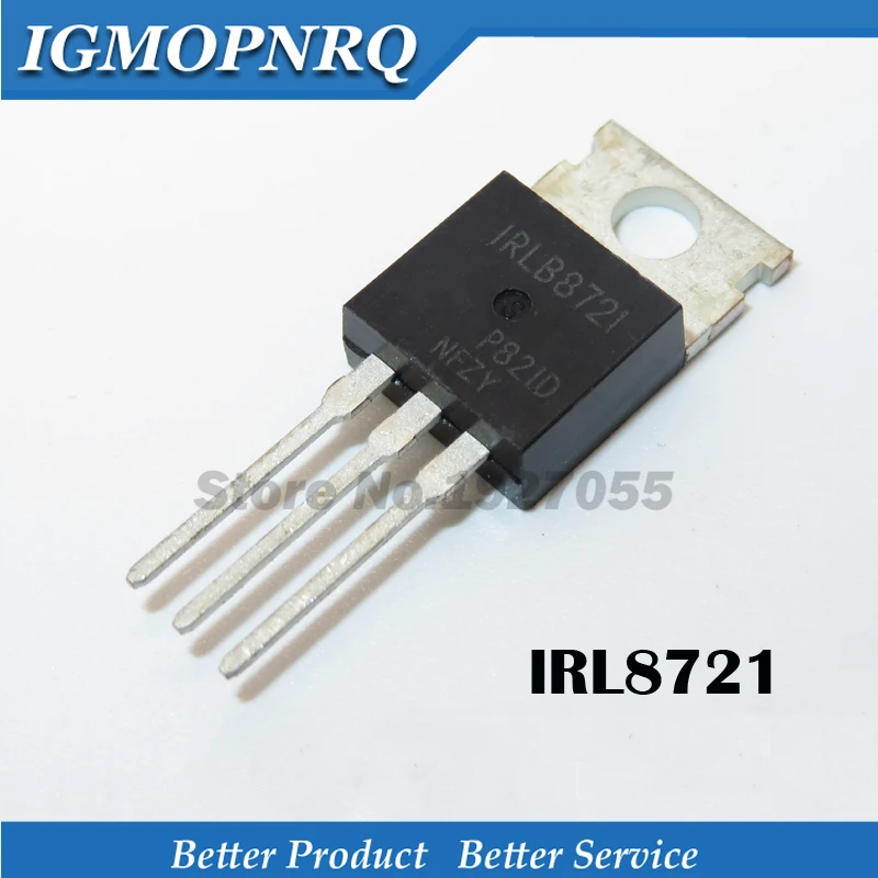 IRLB8721 IRLB8721PBF TO-220 MOSFET 30V 62A 9mohm 8nC Qg новинка оригинал бесплатная доставка 10 шт. |