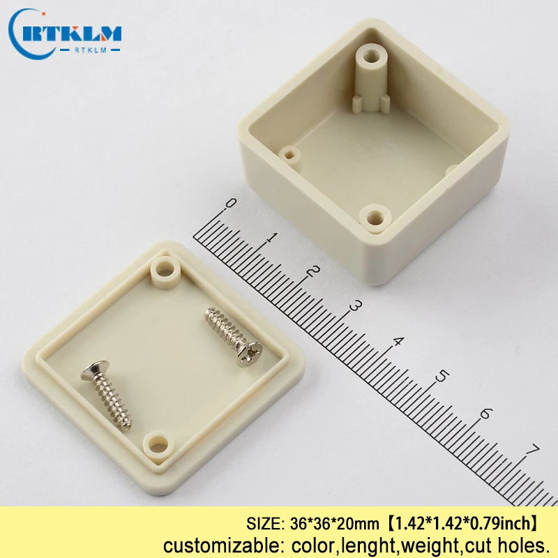 Маленький корпус для электроники abs пластиковый чехол для проекта DIY Пластиковый корпус распределительная коробка настольный корпус электрическая коробка 36*36*20 мм