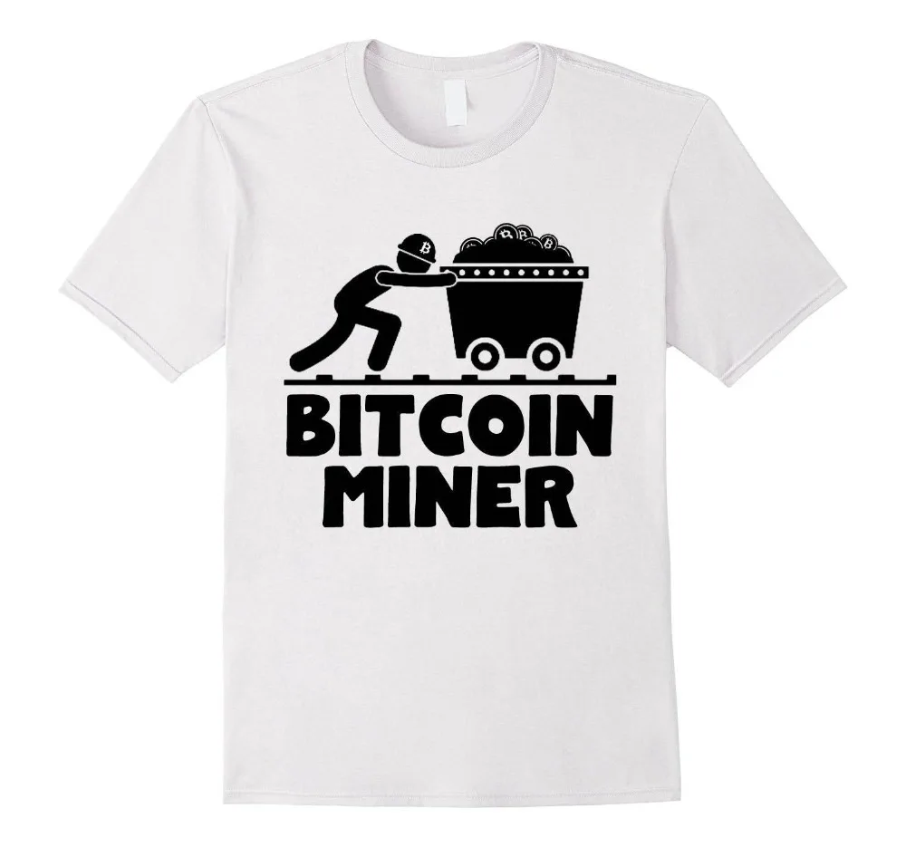 Maglietta Estiva Di Moda Bitcoin Mining Shirt Bitcoin Miner Valuta Divertente E Crypto Btc Bitcoi... Maglietta