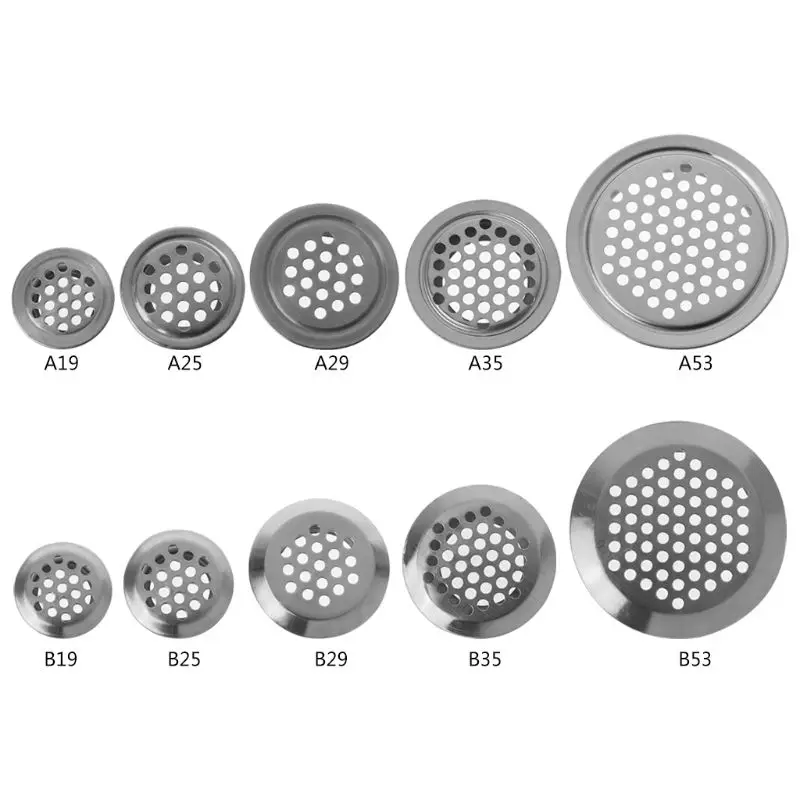 Stainless Steel Air Vent Hole Ventilation Louver Round Shaped Venting Mesh Holes