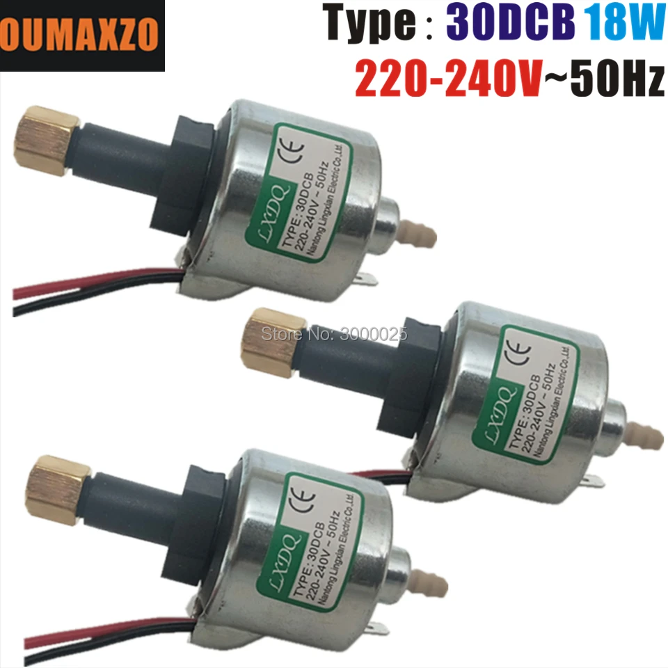 Масляный насос для дымовой машины 3 шт./лот OUMAXZO 30DCB 18 Вт 800 900 1000 220 В ~ 240 или 110 120