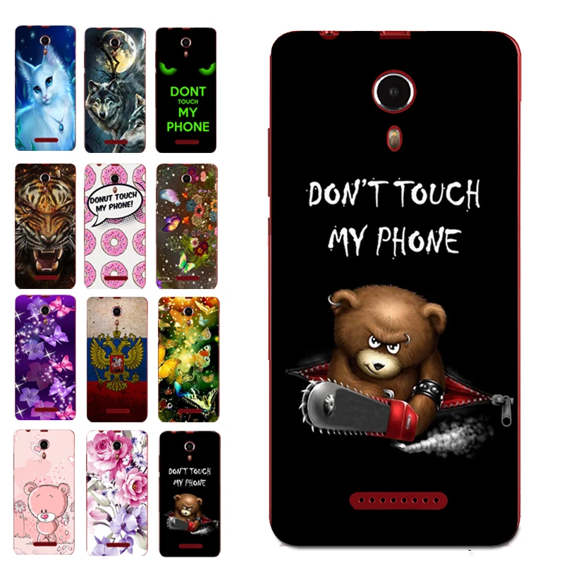 

For BQ 5522 Don't Touch Individuality Bear Cartoon Print Case Cover for BQ-5522 NEXT TPU Cases