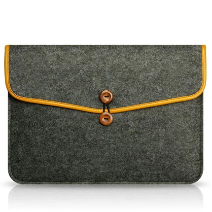 Тонкая шерстяная фетровая сумка для ноутбука 11, 13, 15 дюймов, рукав для ноутбука Macbook Air/Pro/retina, унисекс, чехол-вкладыш для Mac book Air 13, чехол - Цвет: dark grey