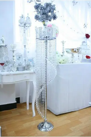 47inch Wedding Road lead with crystal pedestal crystal centerpiece Wedding Props wedding pillar column