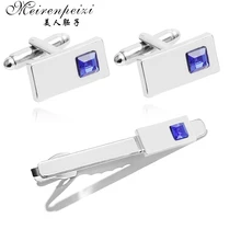 Meirenpeizi Business Men Simple Suit Tie Clip Necktie Clasp Clip Tie Bar Shirt Tie Clip Metal Necktie Skinny Accessories for Men vintage tie clip necktie feather archor mustache tie clip bar clasp cufflinks for mens gemelos para hombre camisa
