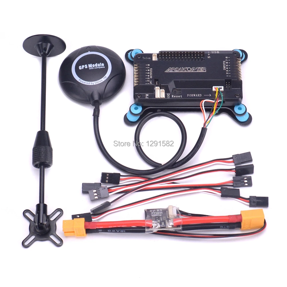 

APM2.8 APM 2.8 Flight Controller Board with shock absorber 7M / M8N GPS with Compass Power module for Quadcopter Multicopter